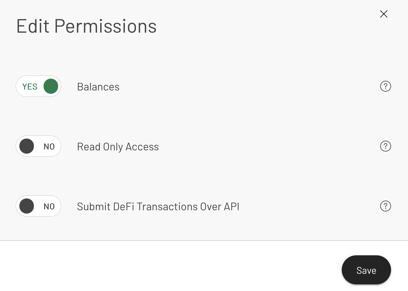 slider permissions